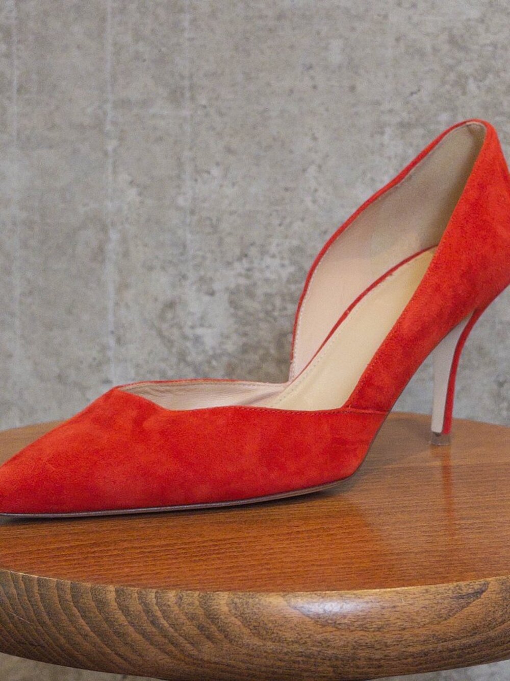 J. CREW “COLETTE” D’ORSAY RED SUEDE PUMPS